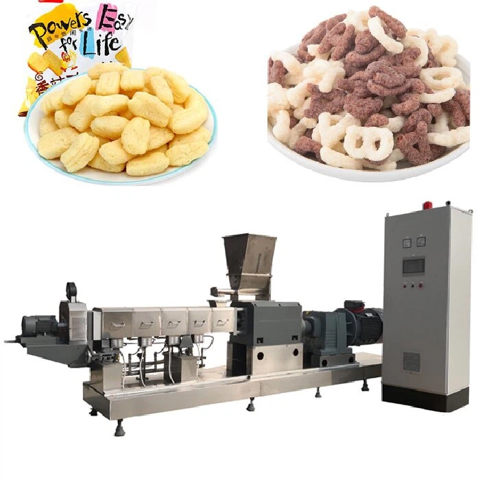 corn snack food extruder machine