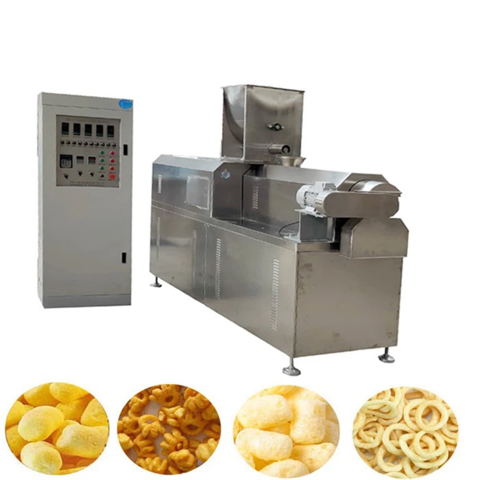 puffed corn wheat snacks extruder machines