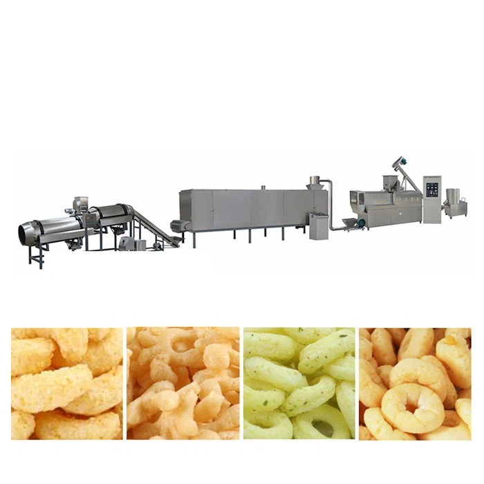 corn snacks double screw extruder